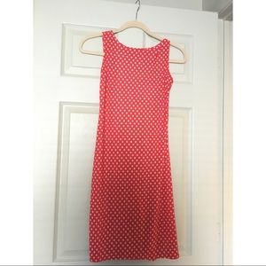 Open Back Red Polka Dot Dress